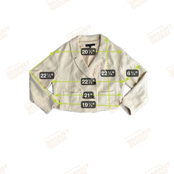 Anne Klein Tweed Linen Blazer Womens Size 16 Butter Yellow Old Money Work Preppy - Picture 2 of 7